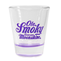 LOGO SHOT GLASS W/ COLORED BASE - PURPLE
