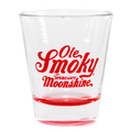 LOGO SHOT GLASS W/ COLORED BASE - RED