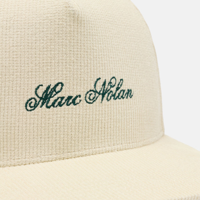 Marc Nolan Corduroy Logo Hat - Cream