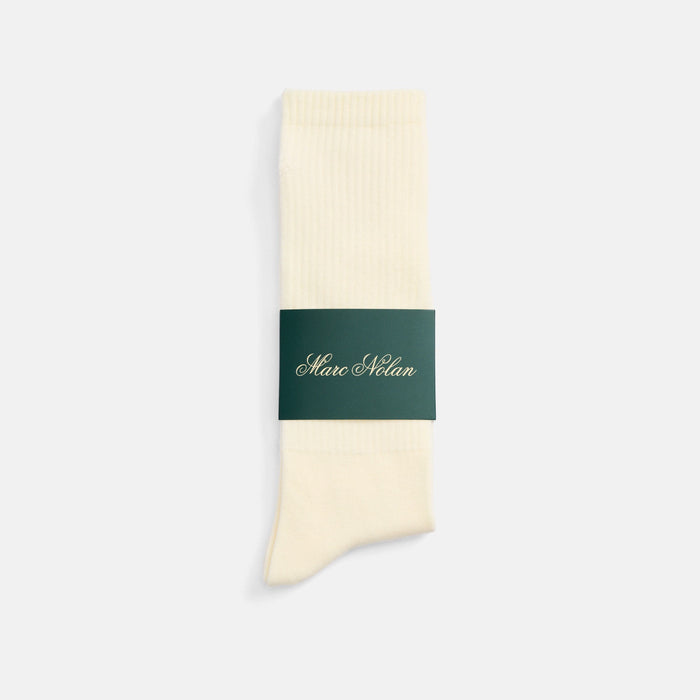 Marc Nolan Cream Hidden Message Socks