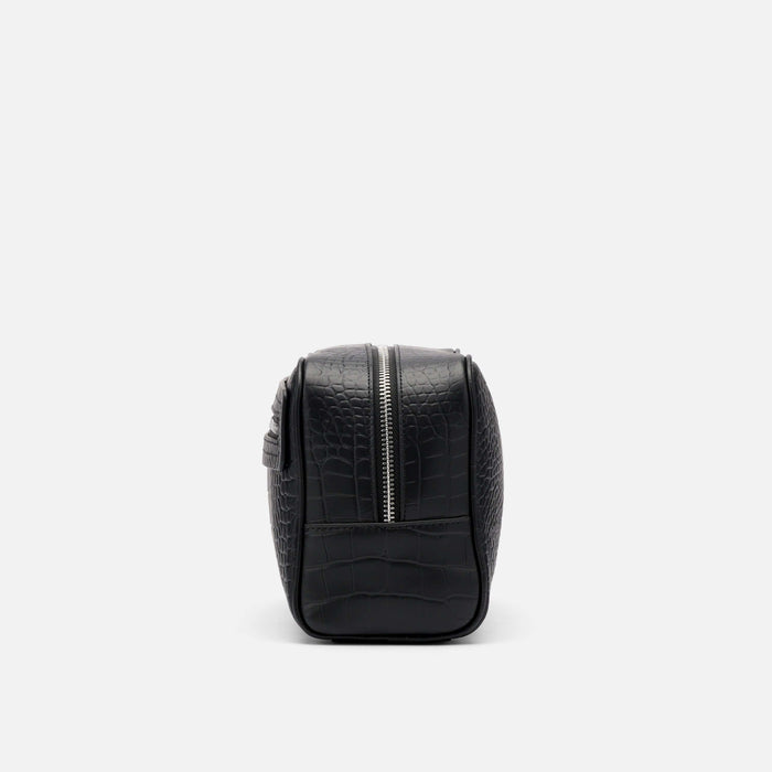 Marc Nolan Dopp Kit - Black Crocskin