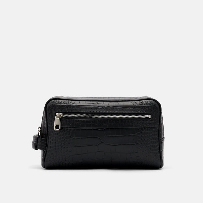 Marc Nolan Dopp Kit - Black Crocskin