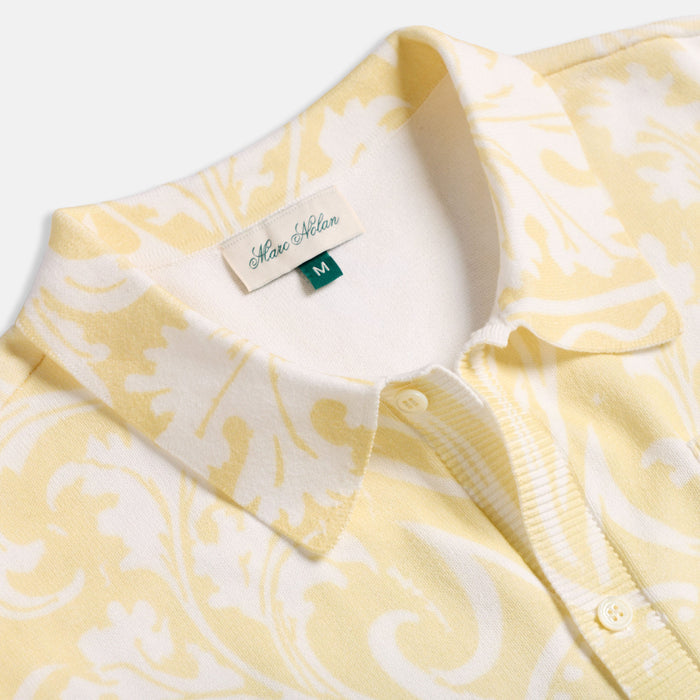 Marc Nolan Knit Monogram Shirt - Citron Ombre