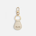 Marc Nolan Leather Keyring - Cream
