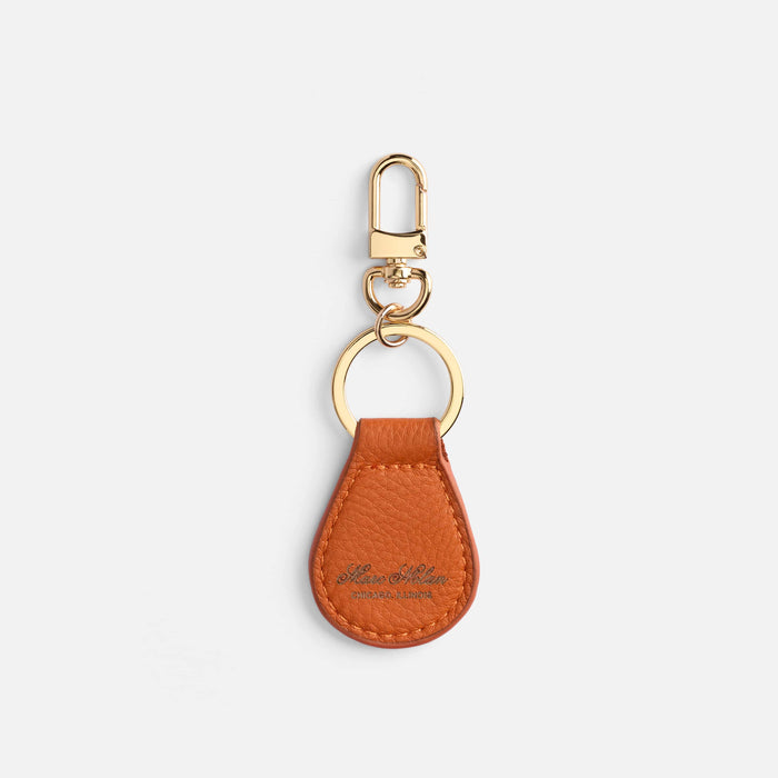 Marc Nolan Leather Keyring - Orange