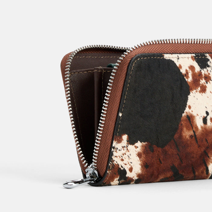 Marc Nolan Leather Zipper Wallet - Dark Horse