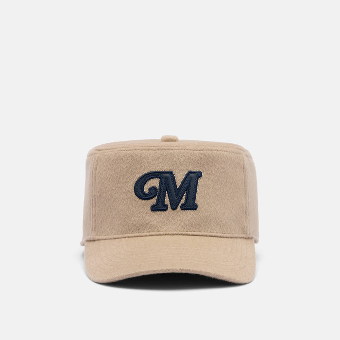 Marc Nolan M Logo Hat - Beige/Navy