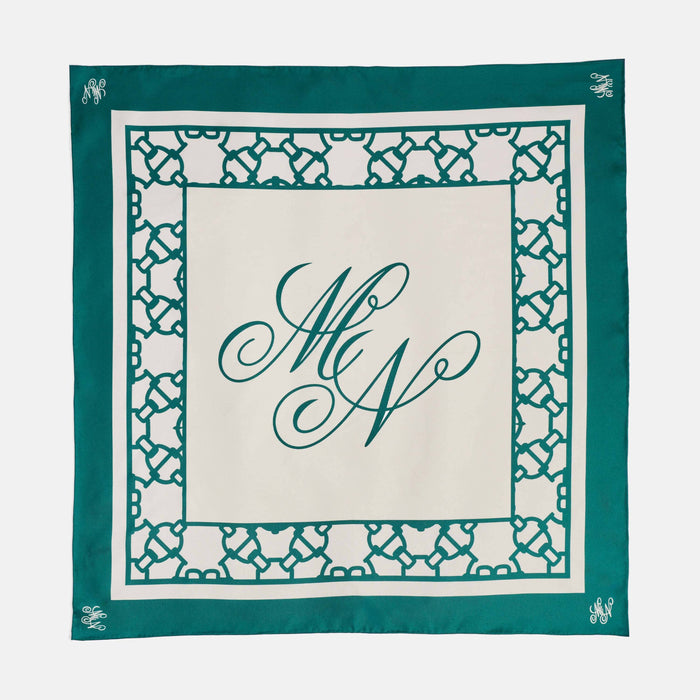 Marc Nolan Silk Scarf - Cream