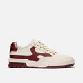 Men's Club Court Leather Tennis Shoe - White/Burgundy