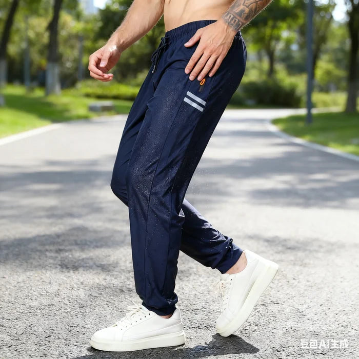 Men's Ice Pants Thin Sports Pants Breathable Pants