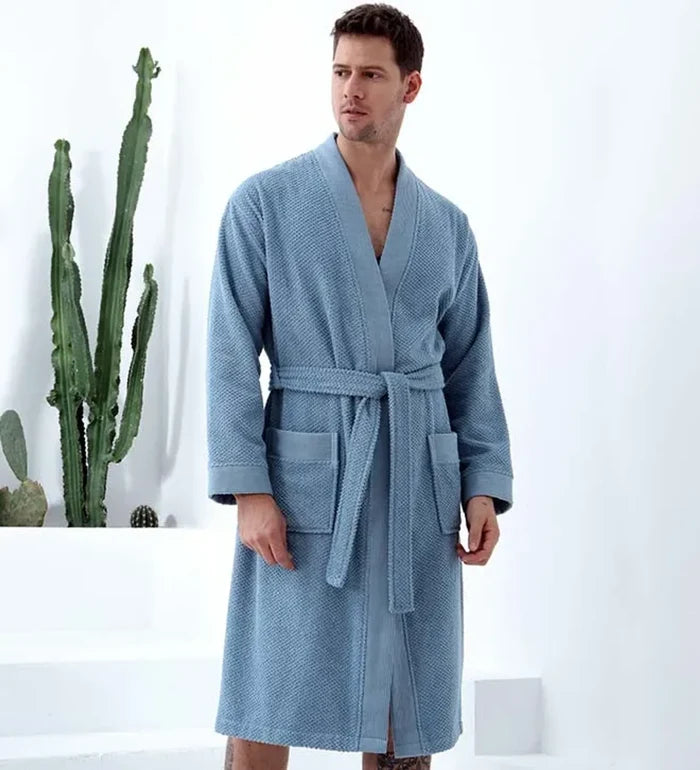 Men's Turkish Cotton Terry Kimono Bathrobe