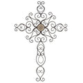 Metal Wall Cross Patina Bronze