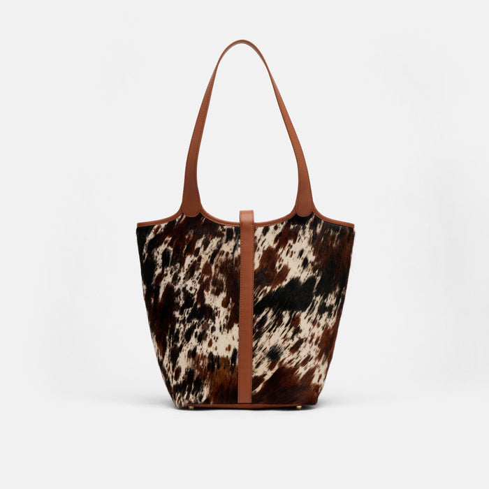 Mila Dark Horse Pony Hair Tote Bag