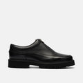 Monza Black Leather Zip Shoe