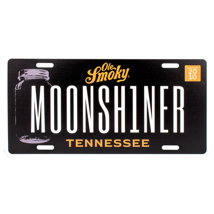 MOONSHINER LICENSE PLATE