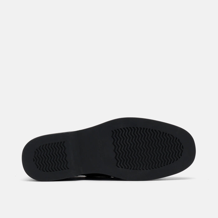 Ms. Capri Black Croc Leather Boat Shoes
