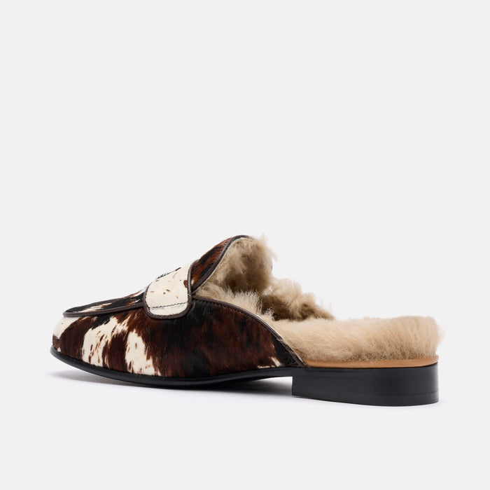 Ms. Del Mar Dark Horse Pony Hair Loafer Mule