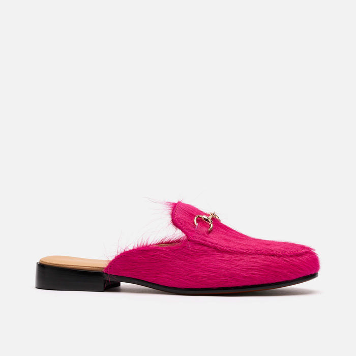 Ms. Del Sol Hot Pink Bit Loafer Mule