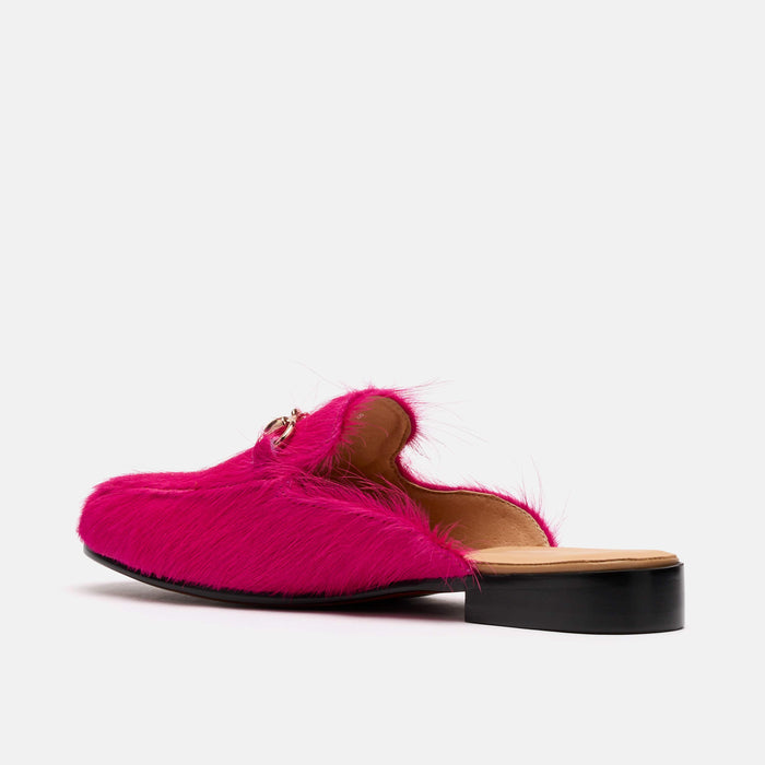 Ms. Del Sol Hot Pink Bit Loafer Mule
