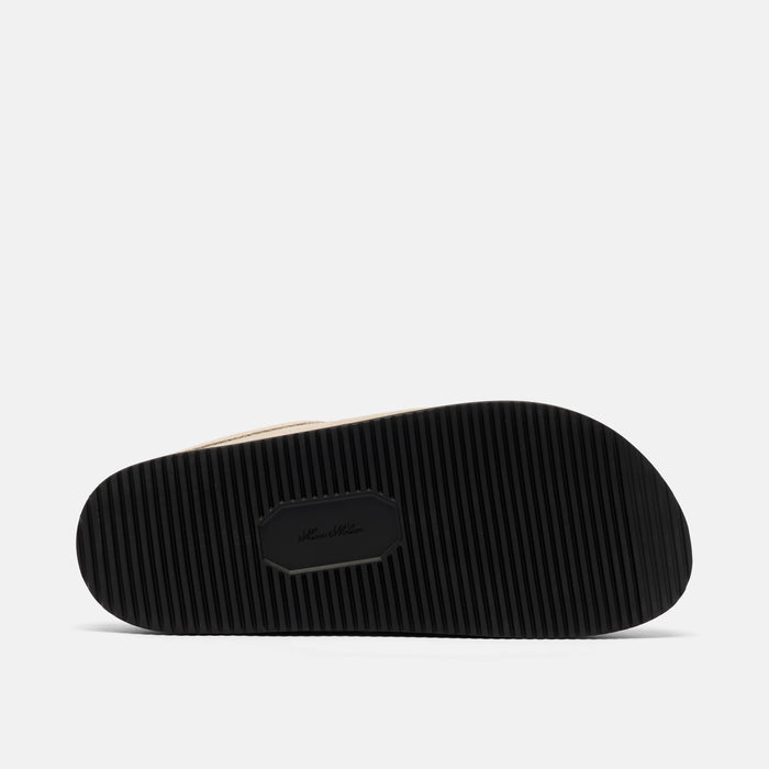 Ms. Hampton Stone Suede Tassel Mules