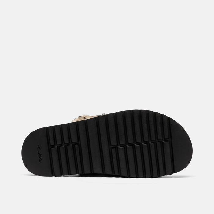 Ms. Monaco Dark Horse Pony Hair Strap Sandals