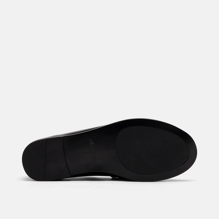 Ms. Morgan Black Patent Leather Tassel Loafers