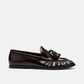 Ms. Morgan Dark Cherry Patent Leather Tassel Loafers
