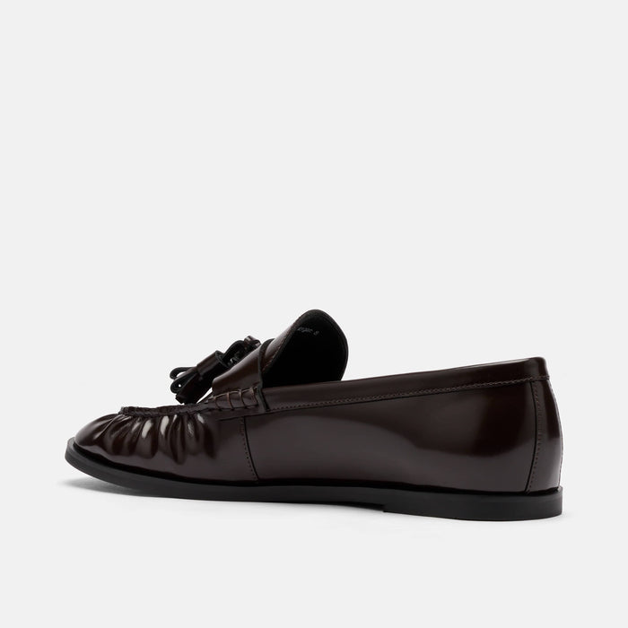 Ms. Morgan Dark Cherry Patent Leather Tassel Loafers
