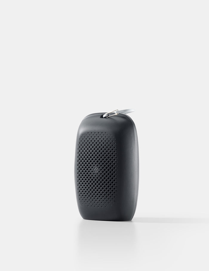 gray towel case on a white background