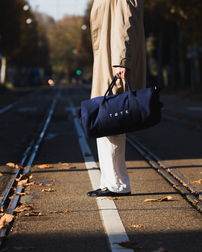 Navy Blue Duffel Bag