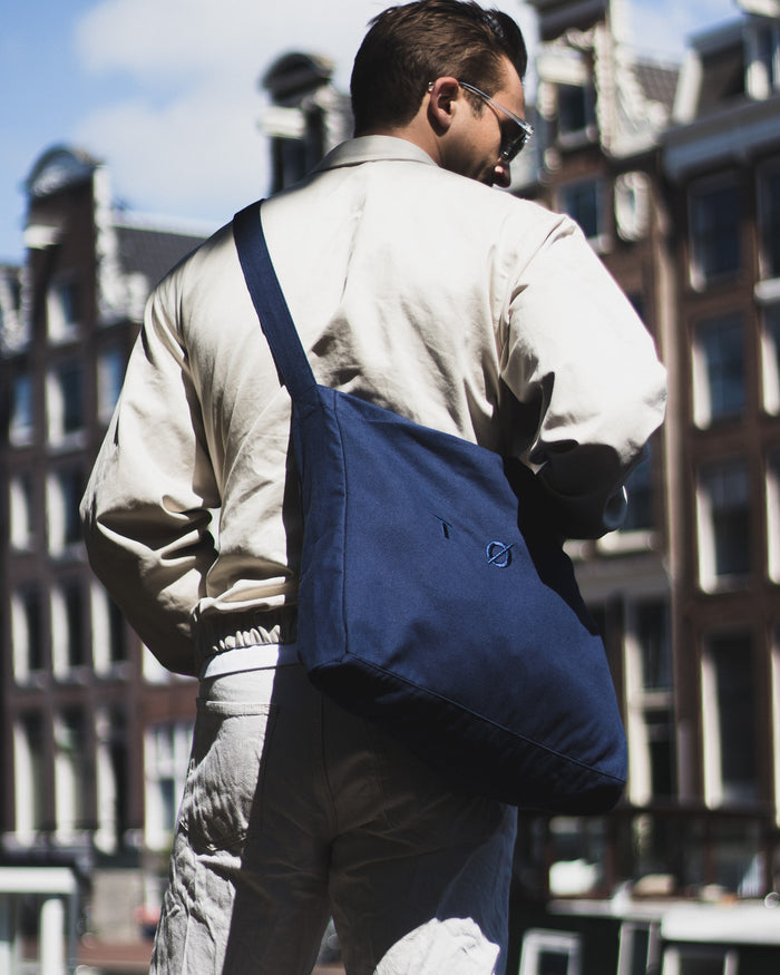 Navy Blue TØTE Bag | Stitched