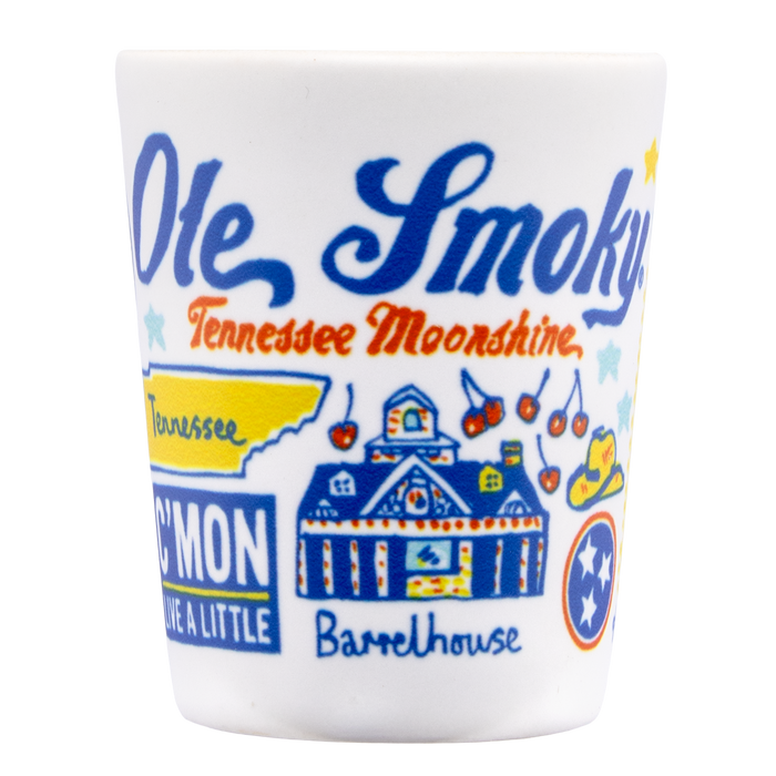 OLE SMOKY ICON SHOT GLASS