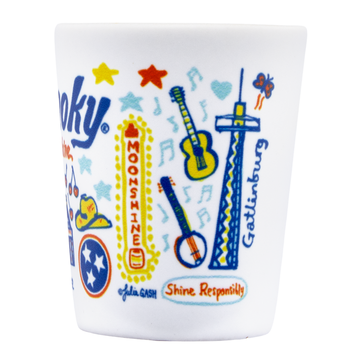 OLE SMOKY ICON SHOT GLASS