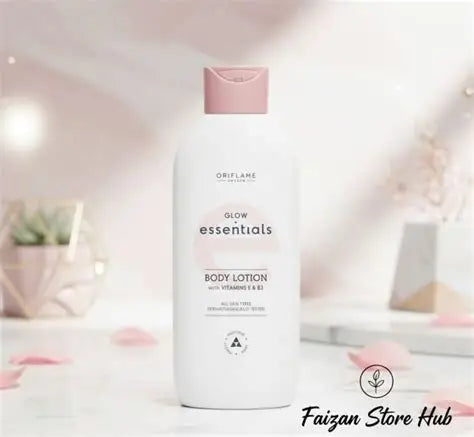 Oriflame Glow Essentials Body Lotion 250ml | With Vitamin E & B3 - Glow by Sudais