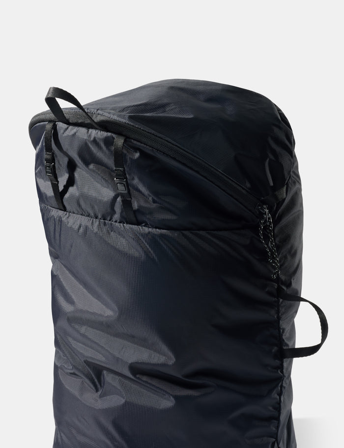 Black bag on a white background