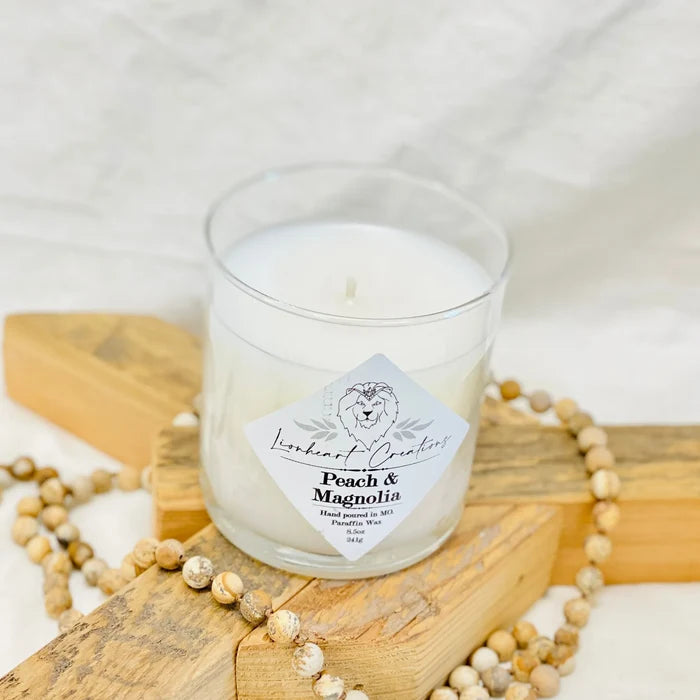 Peach & Magnolia Scented Candle