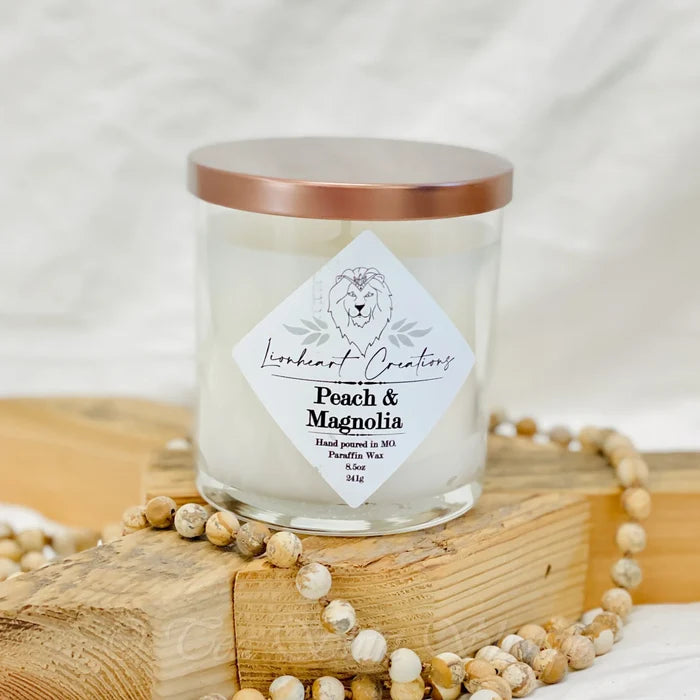 Peach & Magnolia Scented Candle