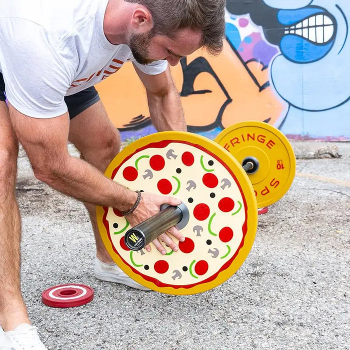 Pizza Bumper Plates (10lb Pair) (4373390753839)