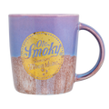 PURPLE DEBOSSED REACTIVE GLAZE MUG