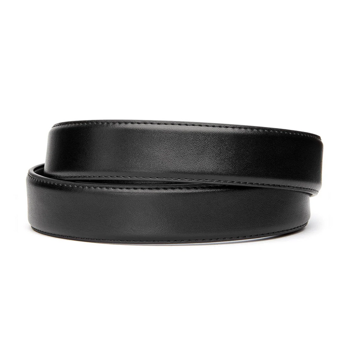 Kore Essentials Black Leather Quarter Inch Gun Belt Strap