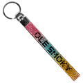 RAINBOW RHINESTONE WRISTLET KEYCHAIN