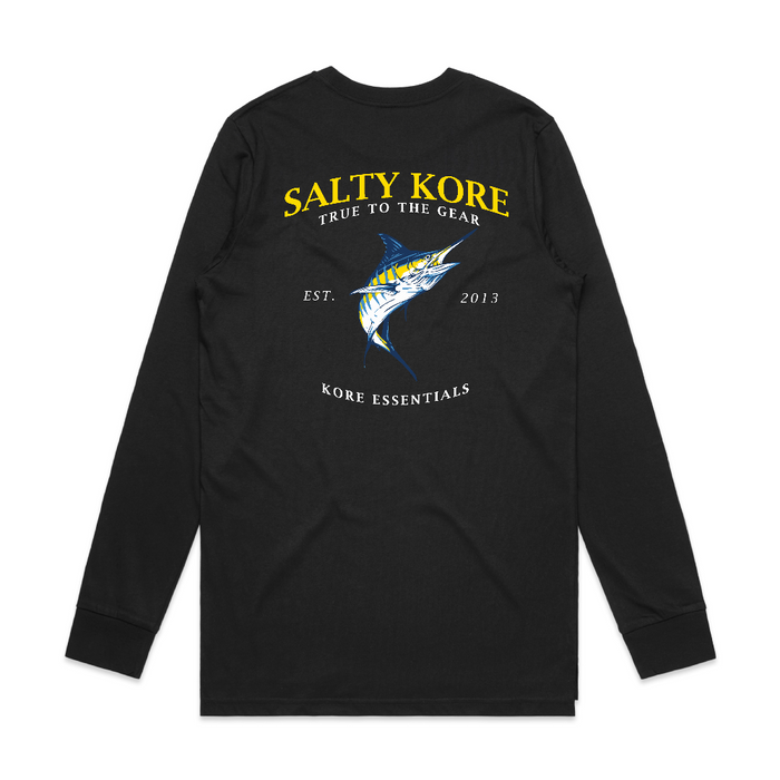 Salty Kore Long Sleeve T-Shirt (Back)