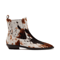 Savannah Tiger Horse Pony Hair Ankle Boots