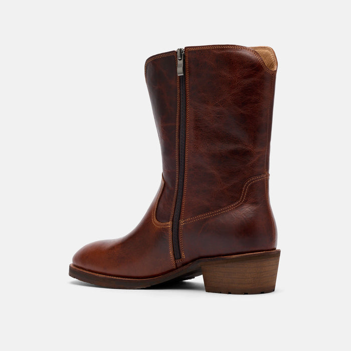 Sawyer Brown Leather Cowboy Boots