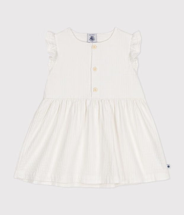 SS24-A09N4 01 WHITE BABY DRESSES SALE