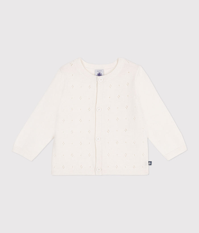 SS25 - A0CEP 01 WHITE CARDIGAN LONG SLEEVES SPRING SUMMER 2025
