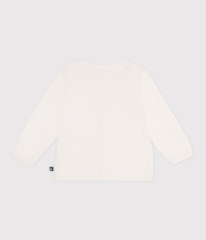 SS25 - A0CEP 01 WHITE CARDIGAN LONG SLEEVES SPRING SUMMER 2025