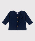 SS25 - A0CES 01 NAVY CARDIGAN LONG SLEEVES NEWBORN SPRING SUMMER 2025