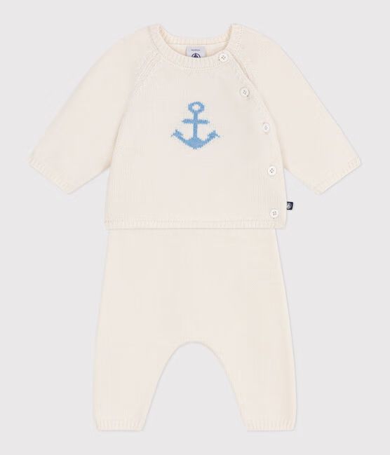 SS25 - A0CEW 07 WHITE NEWBORN SAILOR SETS