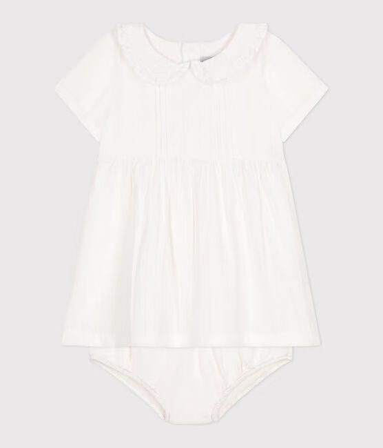 SS25 - A0CLL 01 WHITE DRESSES NEWBORN SPRING SUMMER 2025
